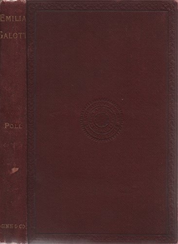 Emilia Galotti : ein Trauerspiel in fünf Aufzügen B0029EHWHE Book Cover