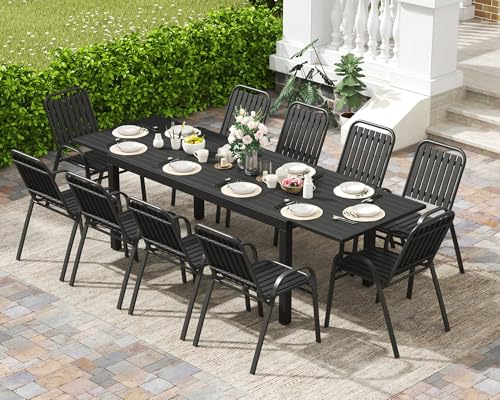 PIZZELLO 11 Pieces Outdoor Dining Set, 106