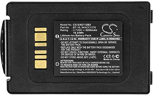 Cameron Sino Battery for Datalogic ELF PN:Datalogic 94ACC1376, 94ACC1377, BT-10 5200mAh / 19.24Wh