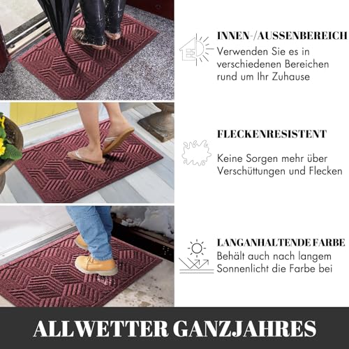 Tapis de sol lavable et résistant aux intempéries format 120 x 80 cm
