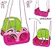 Produktbild alles-meine.de GmbH mitwachsende - Babyschaukel / Gitterschaukel mit Gurt -  ROSA / PINK  - Leichter Einstieg ! - mitwachsend & verstellbar - 100 kg belastbar - Kinderschaukel ..