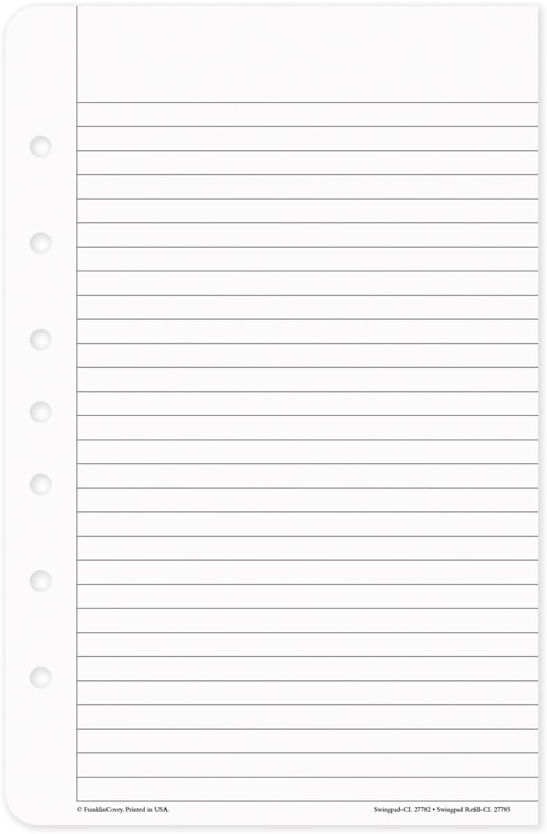FranklinCovey - Swing Pad Refills for FranklinCovey Planners | Additional Lined Note Paper - Expansion Pages (Classic, 3 Pack)