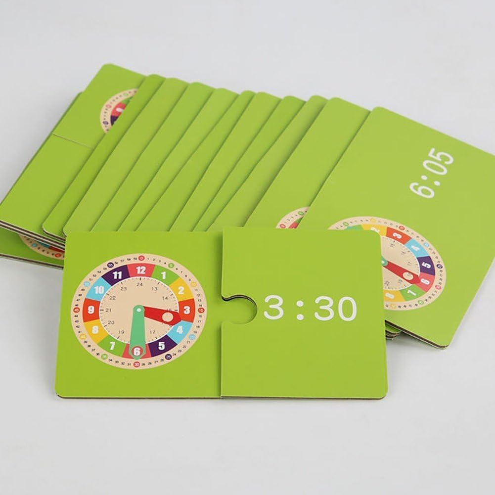 Orologio Didattico per Bambini, Orologio Educativo per Studenti, Montessori Giocattoli per Bambini, Orologio Giocattolo didattico, Orologio Didattico per Leggere l'Ora, Dell'orologio per 1-3 Anni