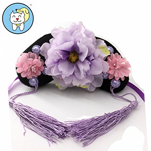 Visky Handmade Pet Funny Style Hats Dog Cat Halloween Pet Hat Classics Collection Pet Costume-Pruple-L