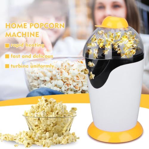 Image of Popcorn Machine Big Vintage Collection and Electric Popcorn Maker Making Machine,Automatic Instant Popcorn Maker Stylish Design 1200-Watts Electric Popcorn Maker Machine For Home Use (White)