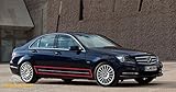 Chrom Seitenzierleisten Türleisten für Mercedes-Benz W204 C-Klasse Limousine und T-model. Passend auf jeden W204 Limousine und S204 T-model C-Klasse Bj. 2007-2014