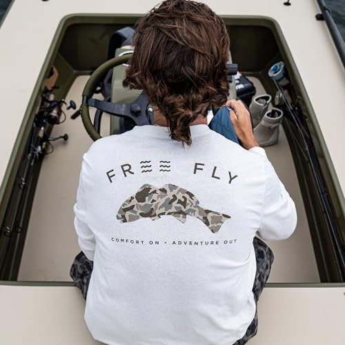 Free Fly Redfish Camo Long Sleeve Fishing Shirt for Men - Soft Comfortable Fishing Tees - Boating, Sailing T-Shirts3