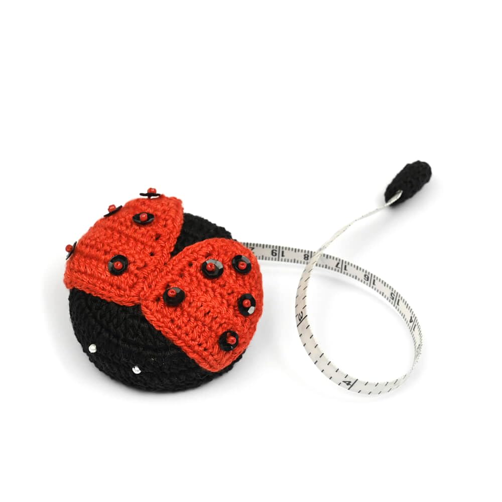 Lantern Moon - Lantern Moon Ladybug Measure Tape - 1 Piece, Black