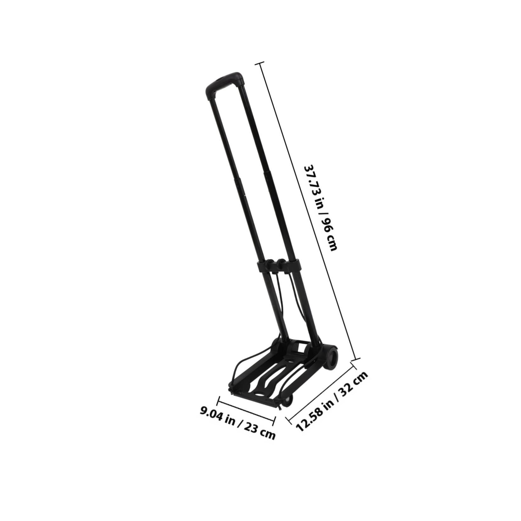 Baluue Carrito Utilitario Plegable para Compras y Equipaje Portátil Ruedas Resistentes de Hierro y Abs, Diseño Compacto y Plegable Adecuado para Viajes y Mudanzas