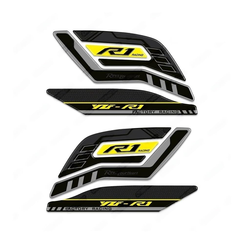 Motorcycle Fuel Tank Pad Stickers Tank Protector Decals for Ya&maha YZF R1 R1M YZFR1 2015-2023 Tanks Pad Protector