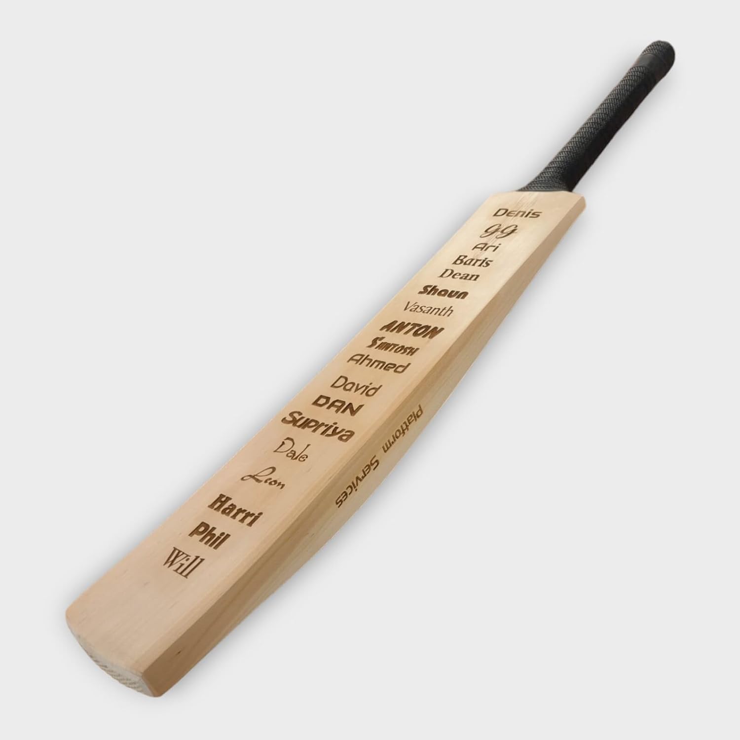 Bespoke Customized Engraved Cricket Bat, Personalized Cricket Gift, Your Text on Cricket Bat, Full Size