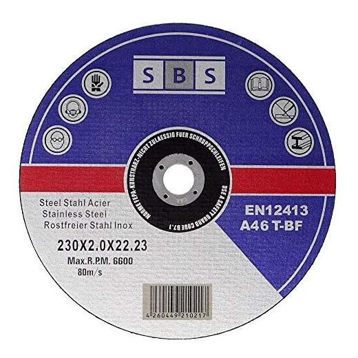 25 Stück SBS Trennscheiben 230 x 2,0mm INOX Flexscheiben Metall-Trennscheiben