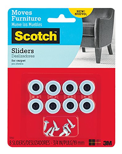 Scotch Nail-in curseurs SP642 Lot de 6 avec 8-sliders pour meubles - 2