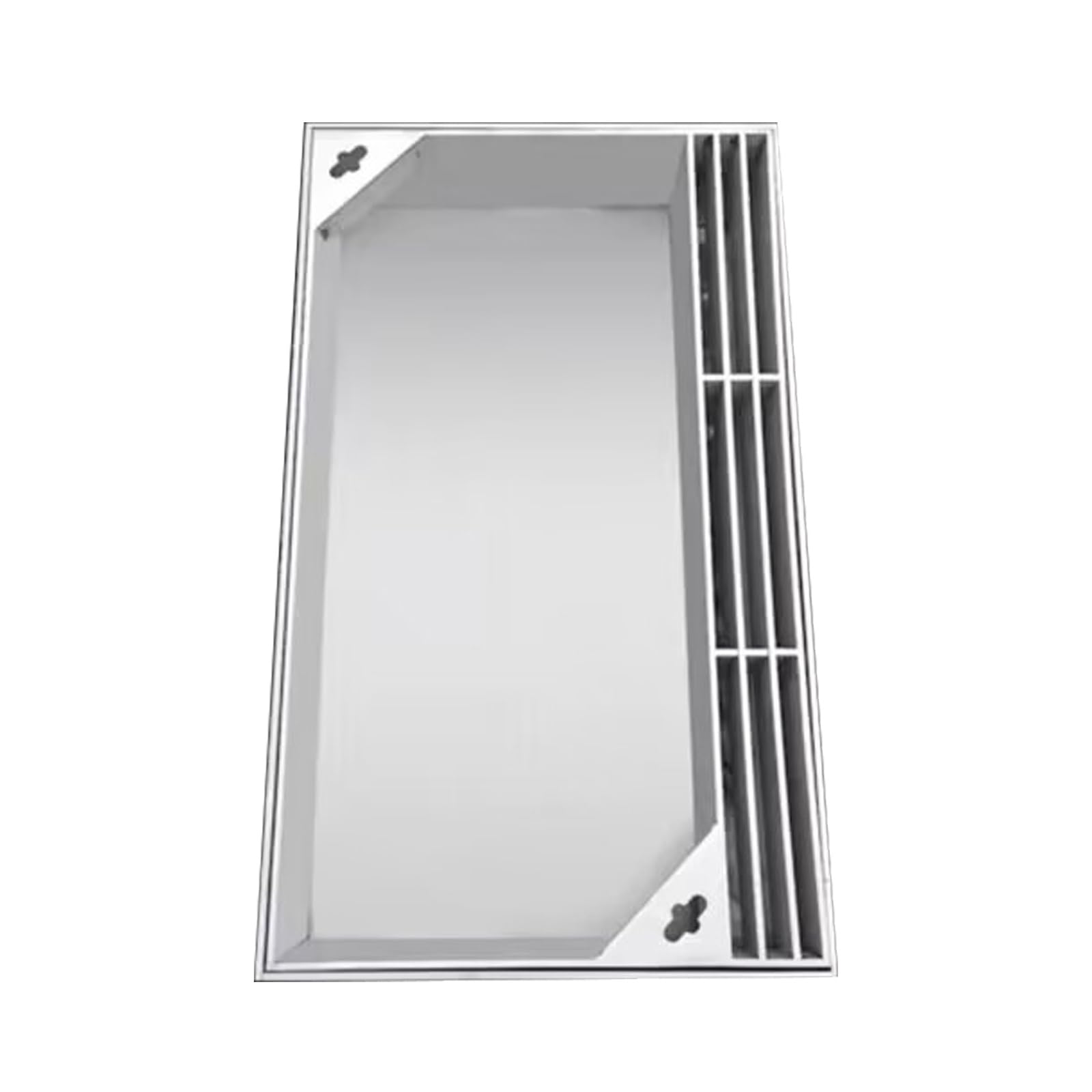Cadres de regards en acier inoxydable de haute finition avec grilles de drainage