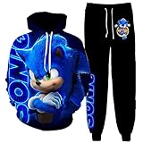 KANCY Boys And Girls Hoodie suits,Anime Tracksuit Suit Set 2-Small