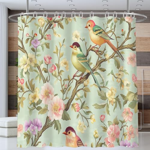 Rideau de douche en tissu polyester style chinois de qualité supérieure