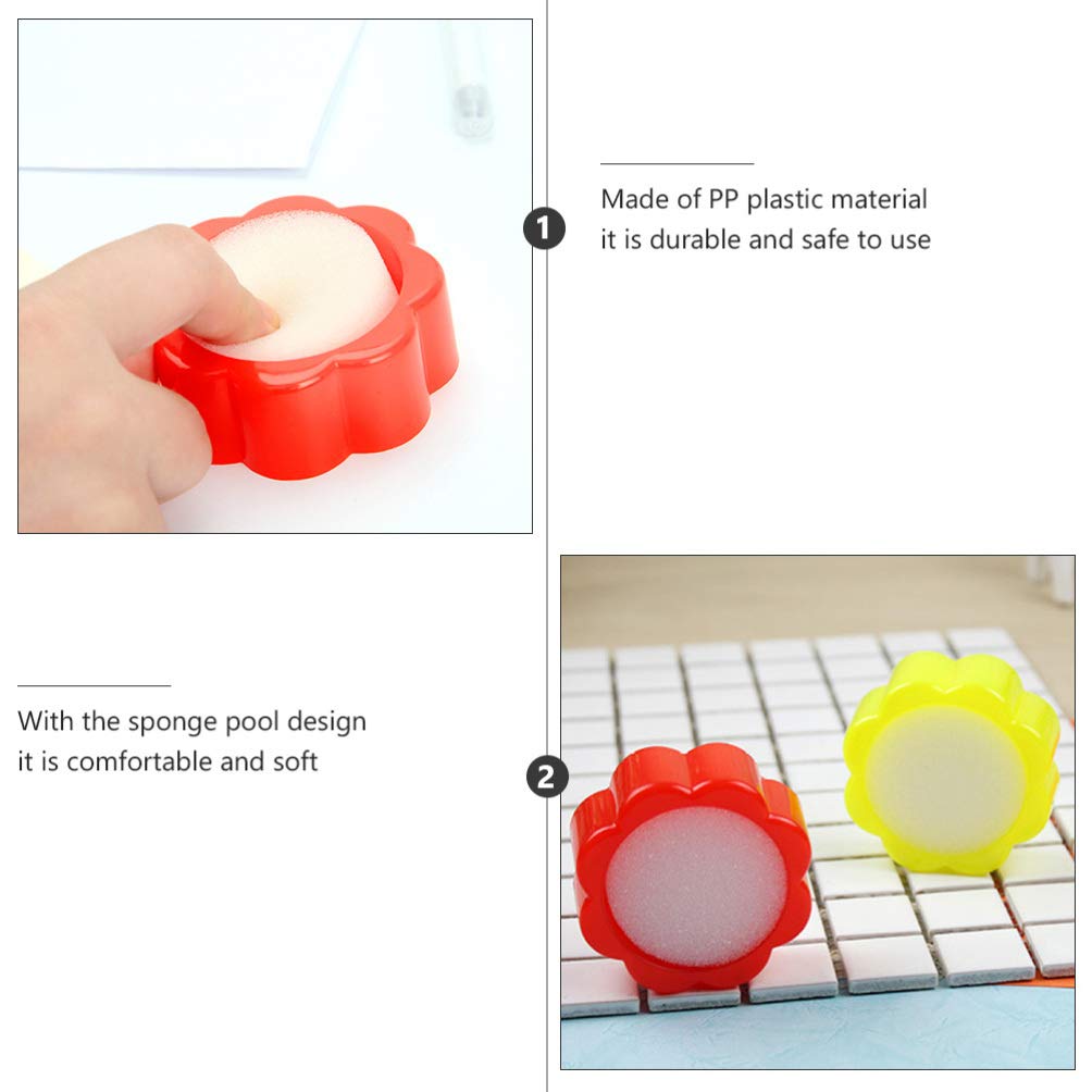 STOBOK 10Pcs Dito Umidificatore Spugna Tazza per Conteggio Soldi Cassiere Banca
