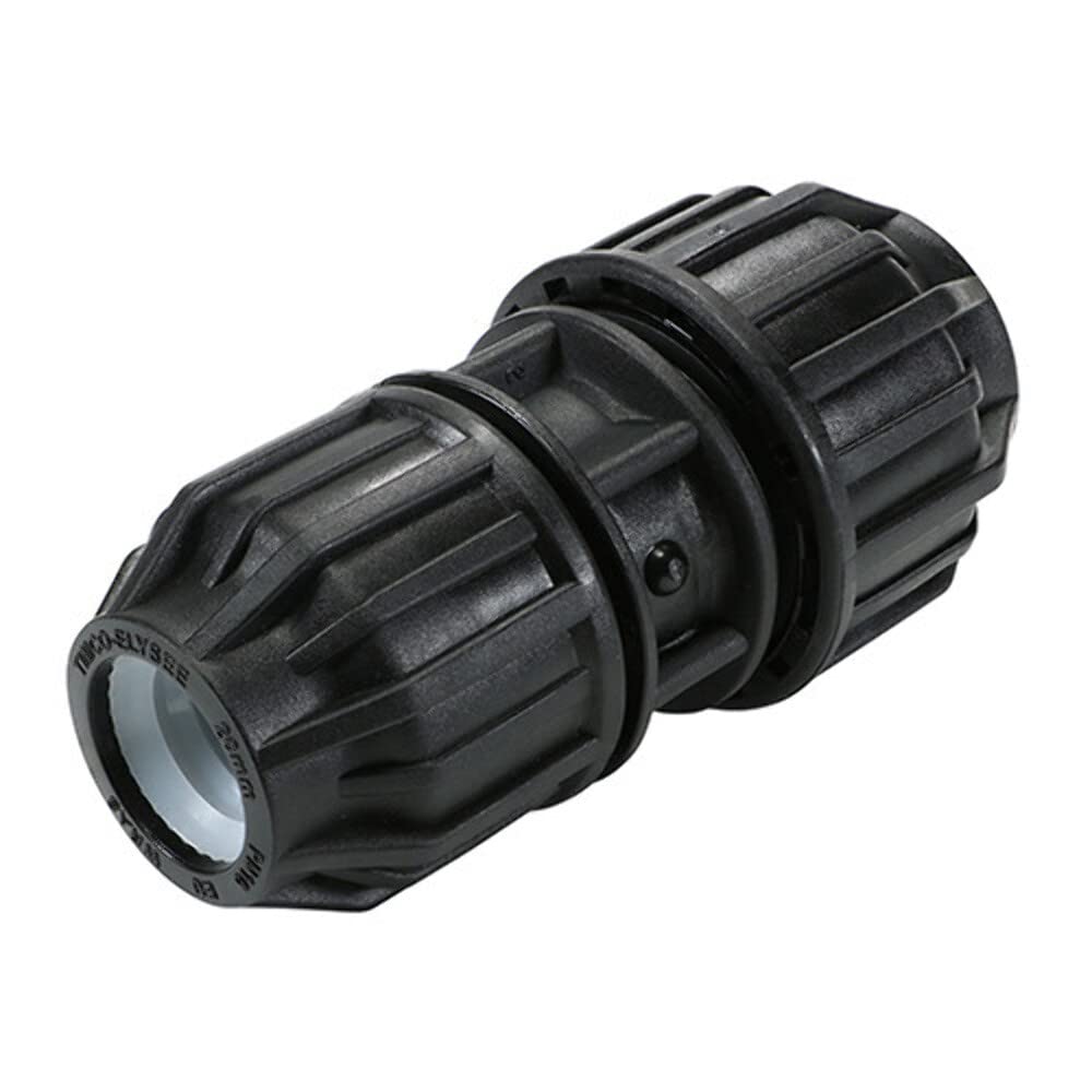 Timco Black Mdpe Pipe Fittings Imp/Metric Coupler - 1/2" X 25Mm