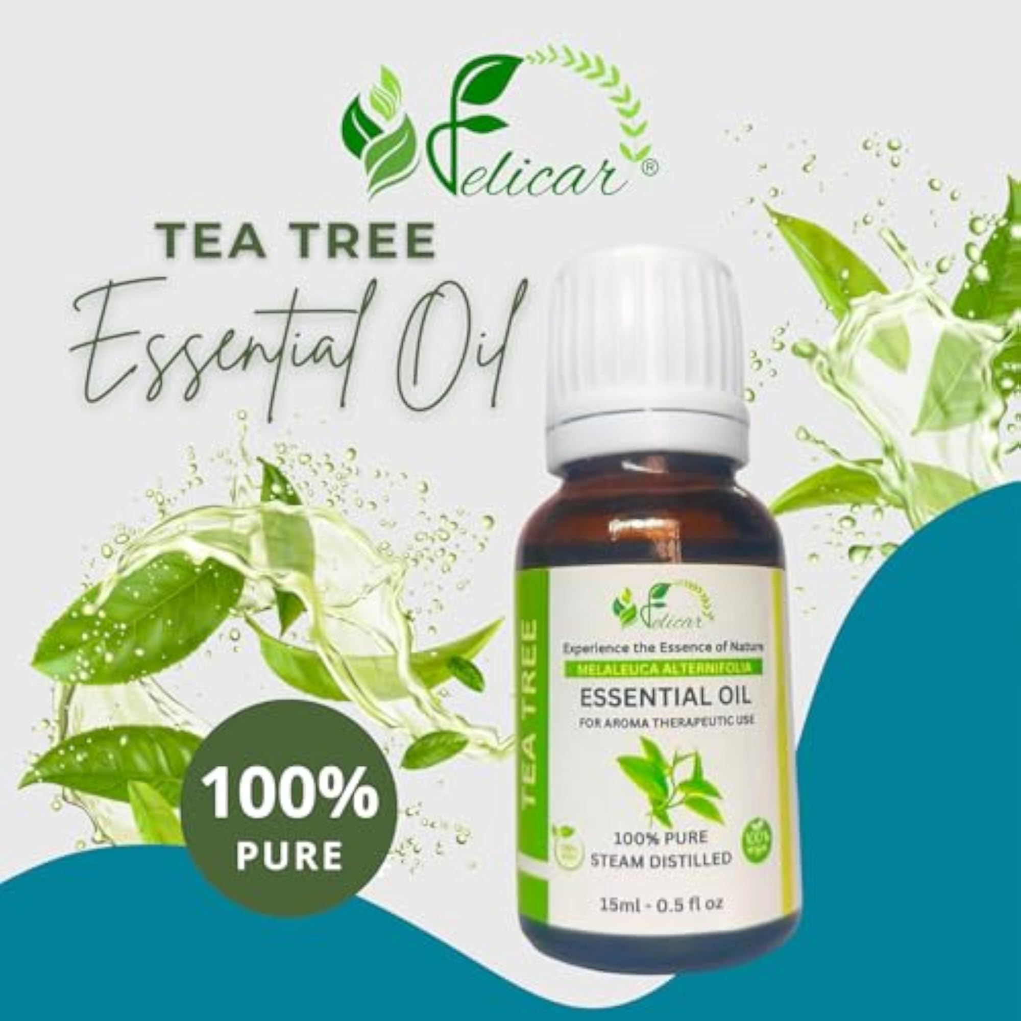 FELICAR Tea Tree Essential Oil, Natural Acne Treatment