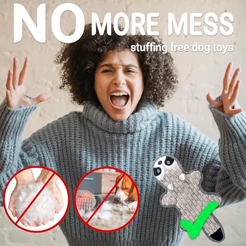 Ousiya 5 Pack Squeaky Dog Toys With Crinkle Paper, No Stuffing Dog Toy for Large Dogs, Safe Pet Toy for Small to Large Breed, Ideal for Puppy Gifts & Tug of War Toys - Image 6