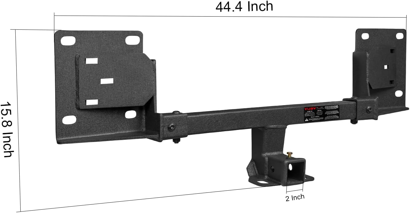 Class 3 Trailer Hitch Black Compatible with 2016-2023 Tesla Model 3 (2” Hitch Receiver)