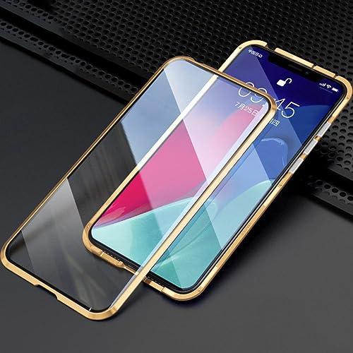 Protection magnétique Samsung Galaxy A14 4G coque verre double face or