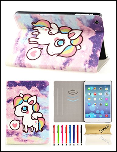 iPad Mini Case, Mini 2/3 Case, Dteck Ultra Slim Thin Synthetic Leather Flip Folio Stand Smart Wallet Case Cover with Auto Wake/Sleep for Apple iPad Mini 3 2 1 (Lovely Sheep)