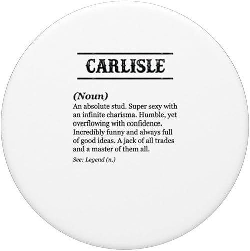 Miniatura 3 de CARLISLE - Name Definition  Funny Phrase Customized Men's PopSockets Swappable PopGrip