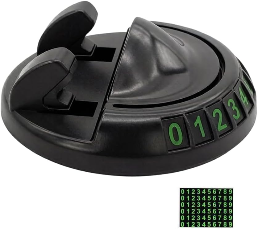 Multiple Angle Adjustable Car Phone Stand Combined with Parking Number Plate Gift