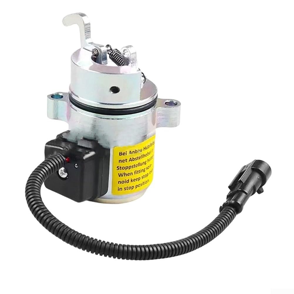 Reemplazo de la válvula solenoide de corte de combustible del motor de 12 V, construcción, fácil instalación, rendimiento confiable, para Deutz F2L2011/BF3L201/BX101959, para equipos industriales
