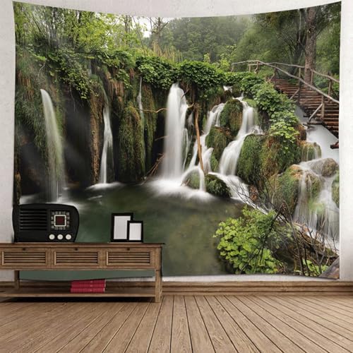 Tapiz para colgar en la pared RDSGYZ de 150x150 cm, elegante paisaje para el hogar