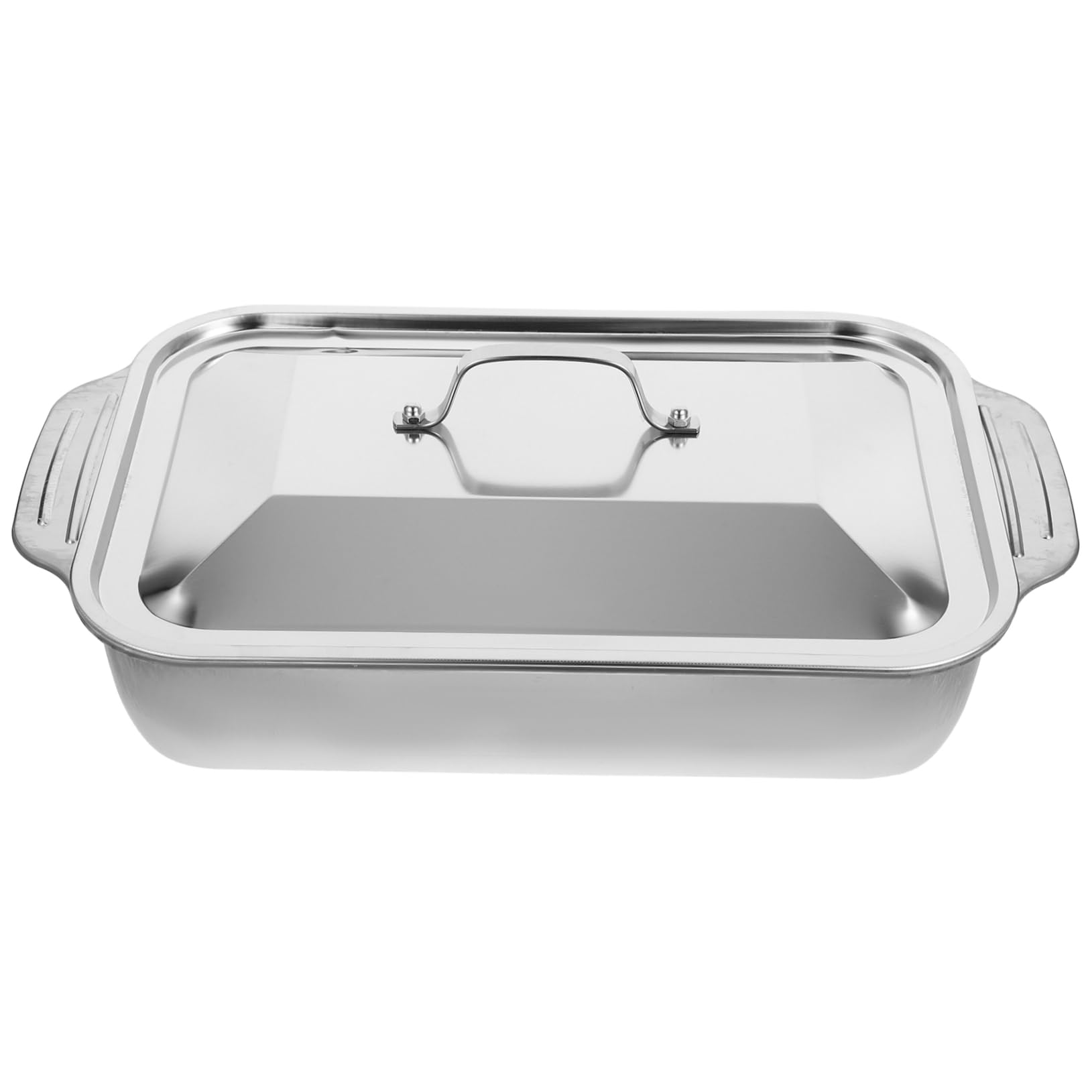 Plat inox rectangulaire en acier inoxydable robuste de service