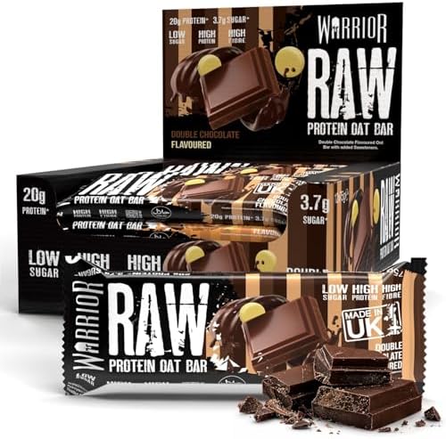 Warrior RAW Protein Bars 12 x 75g High Protein Oat Flapjack Snack