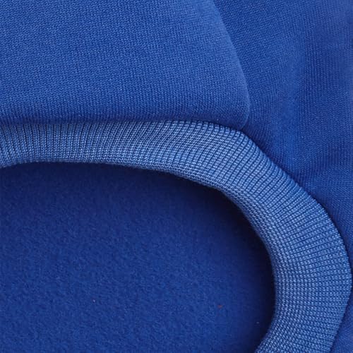 Image of Soft Puppy Sweater for Small Dogs Winter Knit Pullover, Blue XL | Elastic Cuffs Pet Clothes, Holiday Party Matching, Fall Winter Daily Outfit, Soft Breathable Machine Washable Sweatshirt