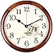 Produktbild DSADDSD Home Wanduhr Startseite Non Ticking Batteriebetriebene Jahrgang Ziffern Schlafzimmer Küche Wohnzimmer Dekor chinesischen Retro Holz Silent-Quarz-runde Uhren Home