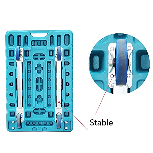 Carretilla plegable con base plástica y ruedas giratorias miniatura 3