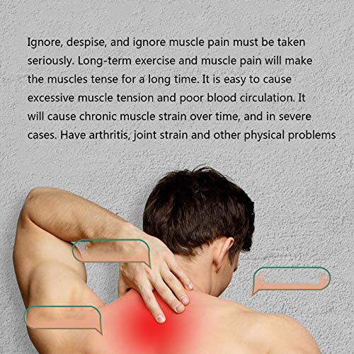 Massageador de tecidos profundos, pistola de massagem muscular de 32 velocidades, 5 cabeças de massa