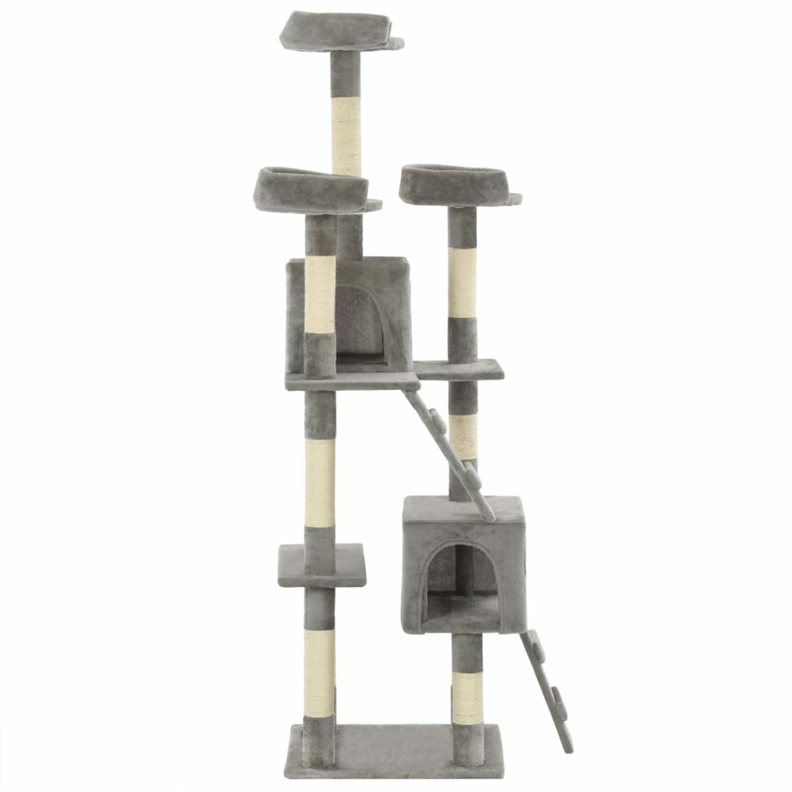 Albero per Gatti con Tiragraffi in Sisal 170 cm Grigio,Albero per Gatti,Alberi Tiragraffi per Gatti-170612