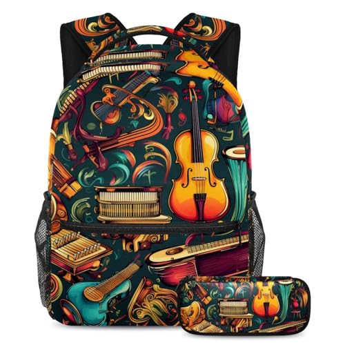 Sac à dos instruments guitare colorée idéal pour les cours et les loisirs