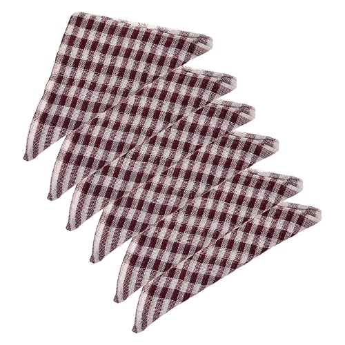 Image of Kuber Industries Pack of 24 Cotton Cloth for Cleaning | Duster Cloth for Home Cleaning | Wiping Cloth for Kitchen | Kitchen Napkins | Maroon