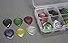 40pcs Alice Small Size Durable Clear Water-drop Jazz Acoustic Electric Guitar Picks Plectra 1.0 2.0 3.0mm + Pick Case
