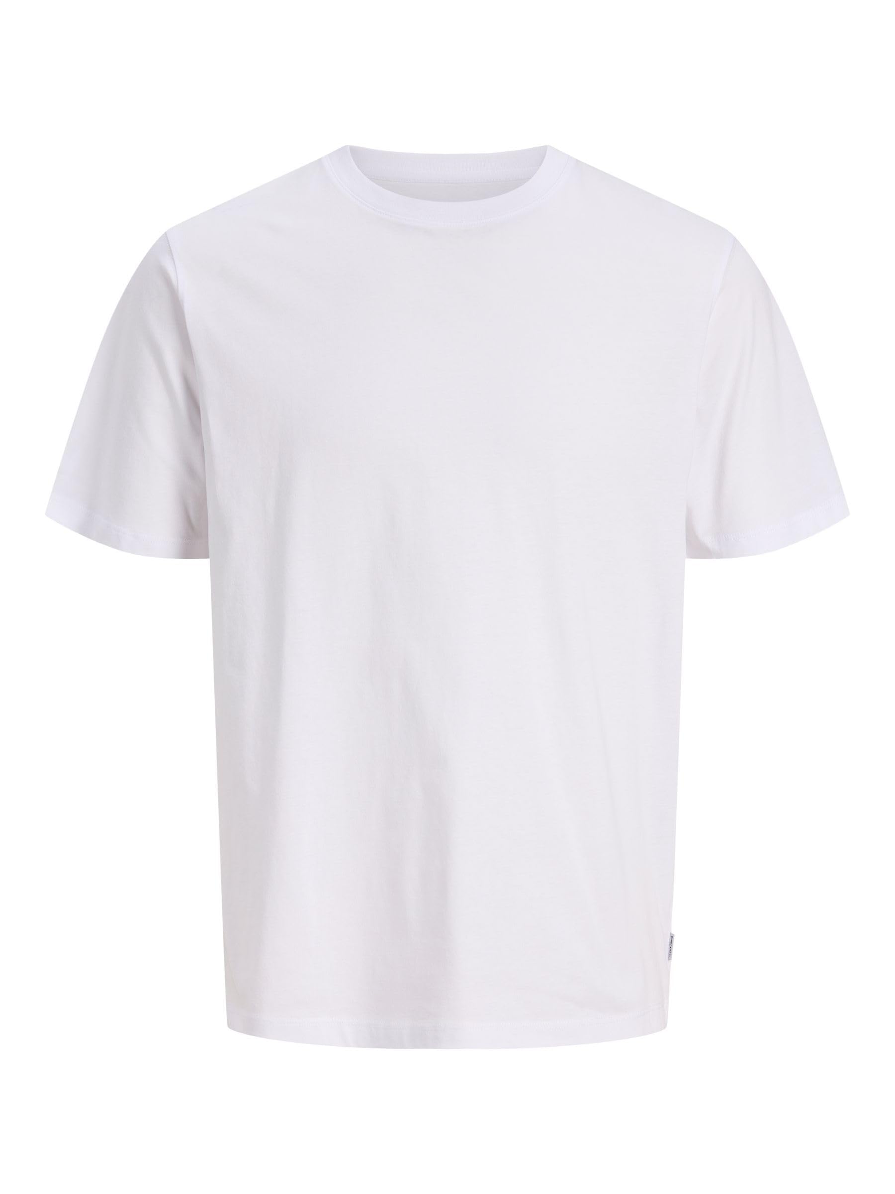 Jack & Jones NOS Men's Jjeorganic Basic Tee Ss O-neck Noos T-Shirt, White (Weiß ), XX-Large