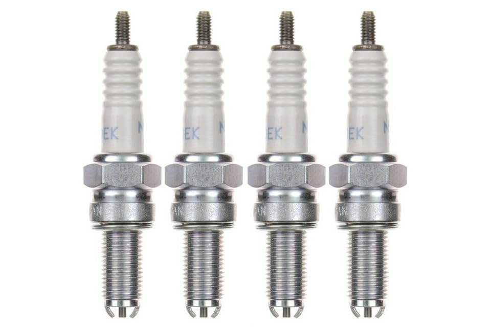 4x Zündkerze CR10EK – Zündkerzen Set für Motorrad/Roller/Scooter – passend für Suzuki GSXR 750, Yamaha YZF-R6 RJ03 RJ05 RJ09 RJ11 RJ15 u.v.m.