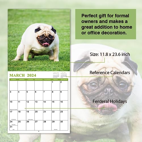 Coboll Gag Gifts White Elephant Gag Gifts Calendar 2024, Pooping Dogs