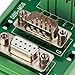 plplaaoo DB9 DIN Rail Mount Interface Module Male Female Connector Breakout Board Terminal Block for Industrial Automation Control Systems