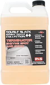 P &amp; S Professional Detail Products Terminator Enzyme Spot &amp; Stain Remover – Professional Upholstery &amp; Carpet Cleaner, Eliminates Grease, Dirt, Protein-Based Stains, Fresh Scent - 1 Gallon