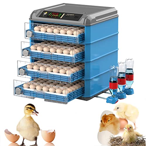 Egg Incubator, 192/256/500 Egg Incubator, Poultry Hatcher Machine with Automatic Egg Turning, Temperature & Humidity Control and LED Screen, General Purpose Incubator for Chickens Ducks Birds,256