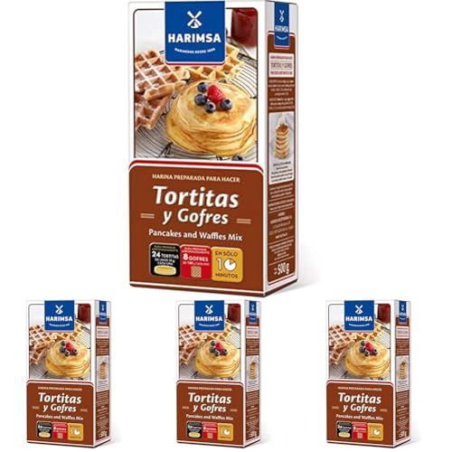 Harimsa Preparado para Tortitas, Original, 500 Gramos (Paquete de 4)