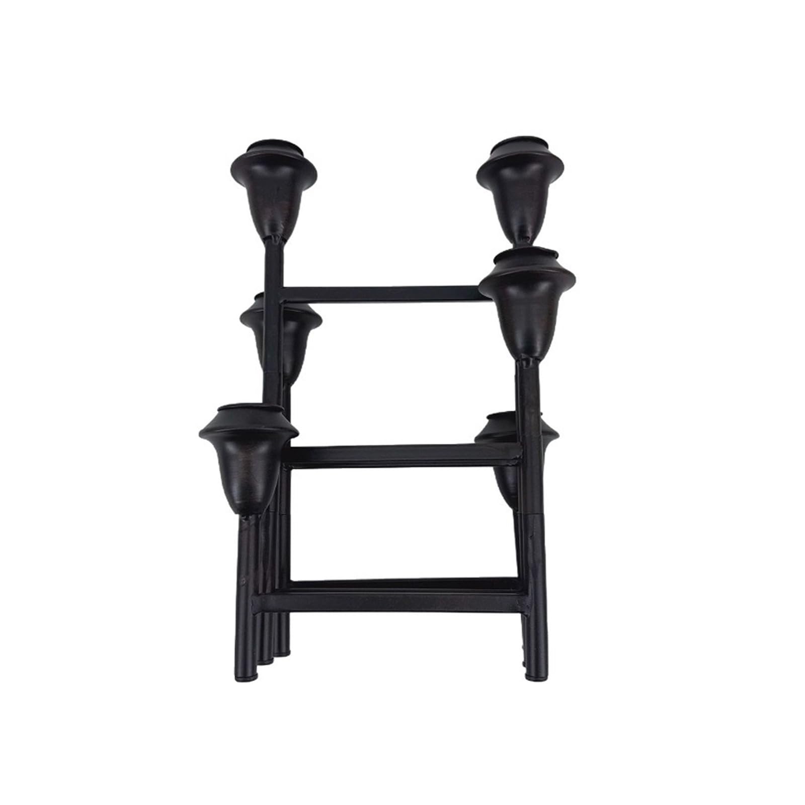 Retro Candlestick Holders Iron Metal Taper Foldable Decorative Stands 6 Arm Candelabra Home Decors Candlestick