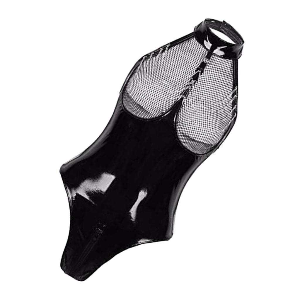 Black Jumpsuit Leotard Zipper Bodysuit Clubwear Bikini Monokini One Piece L|Clothing Shoes & Accessories |Womens Clothing |Jumpsuits & Rompers|1 Piece Women Bodysuit|Accessories, Organizer, Storage, H-image-1